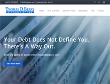 Tablet Screenshot of bankruptcyattorneydayton.com